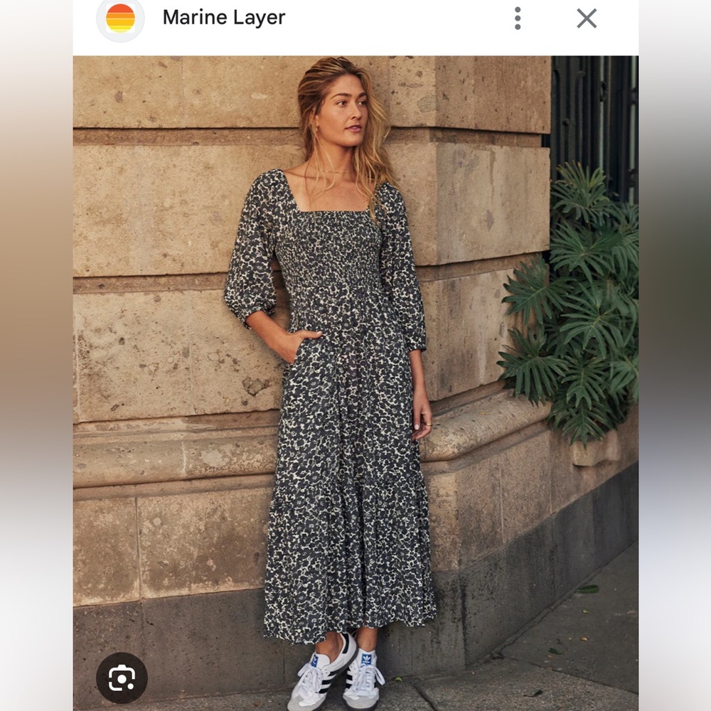 Marine Layer Ivy Smocked Dress